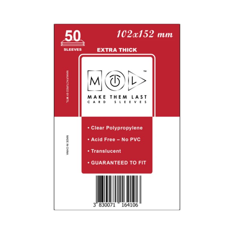 MTL SLEEVES | Card sleeves 102 x 152 mm (50 gab.)